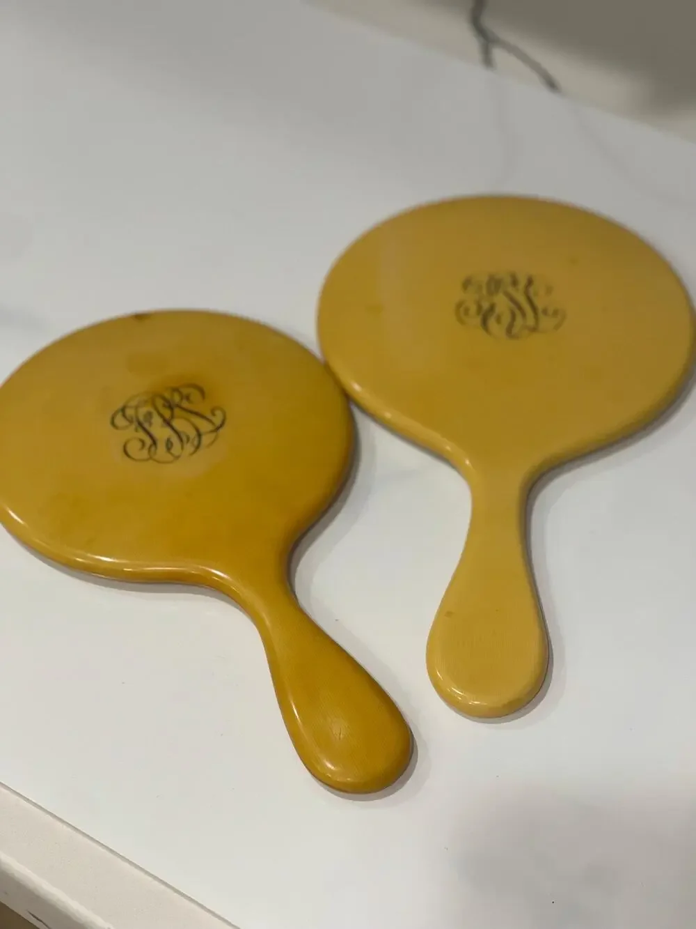 Vintage Celluloid Hand Mirrors 